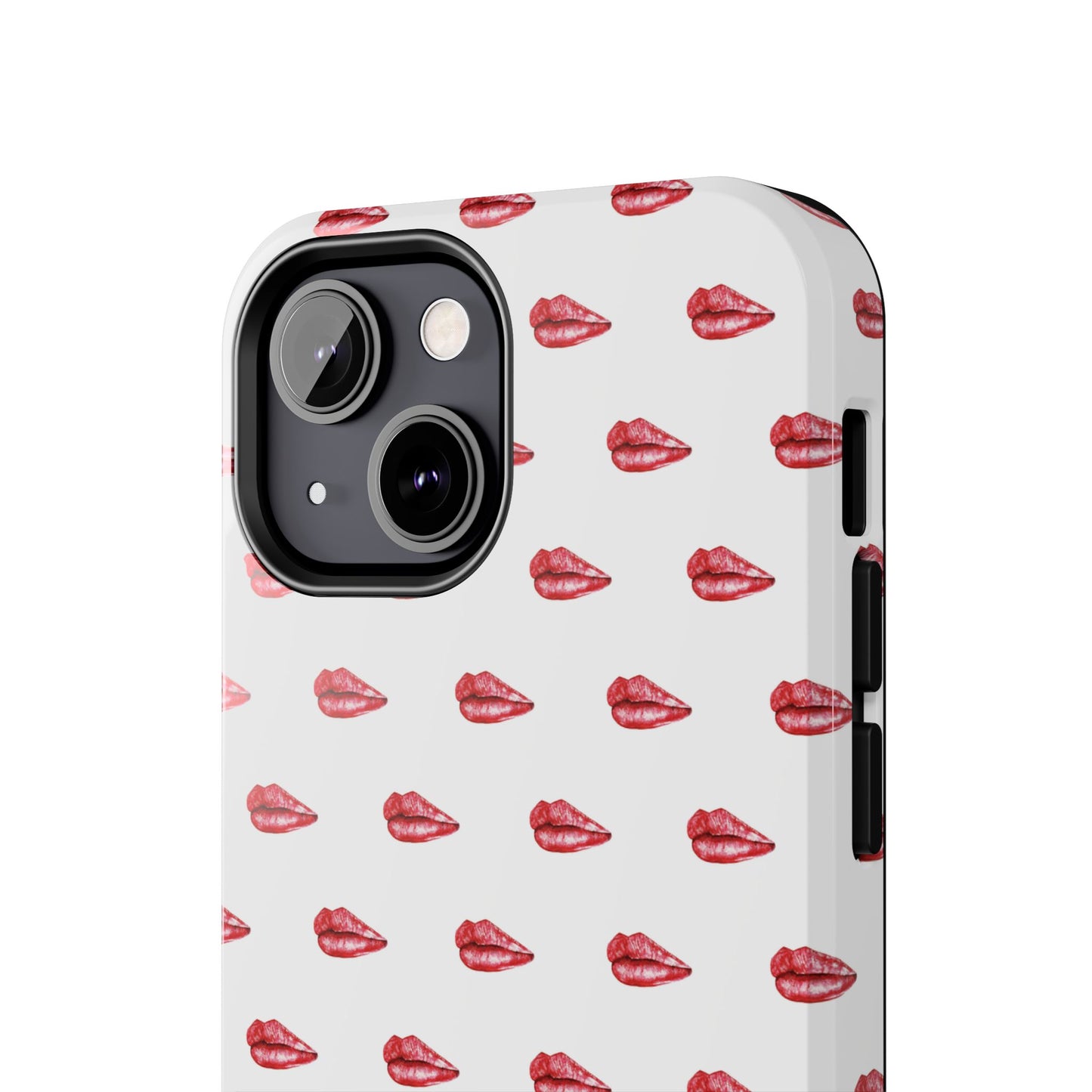 Lip Print Tough Phone Cases, Cute Phone Accessories, Stylish Phone Covers, Gifts for Her, Trendy Tech Essentials
