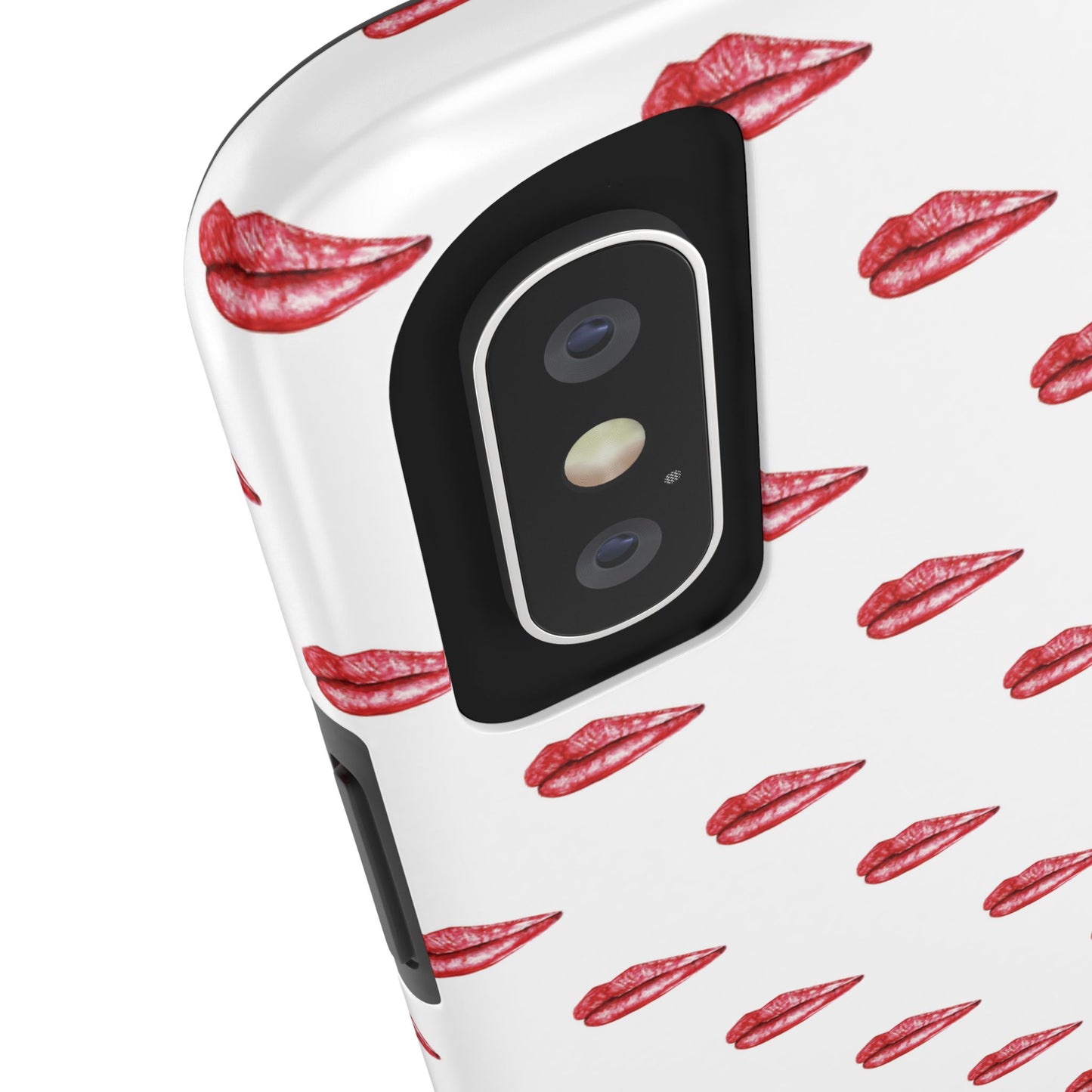 Lip Print Tough Phone Cases, Cute Phone Accessories, Stylish Phone Covers, Gifts for Her, Trendy Tech Essentials
