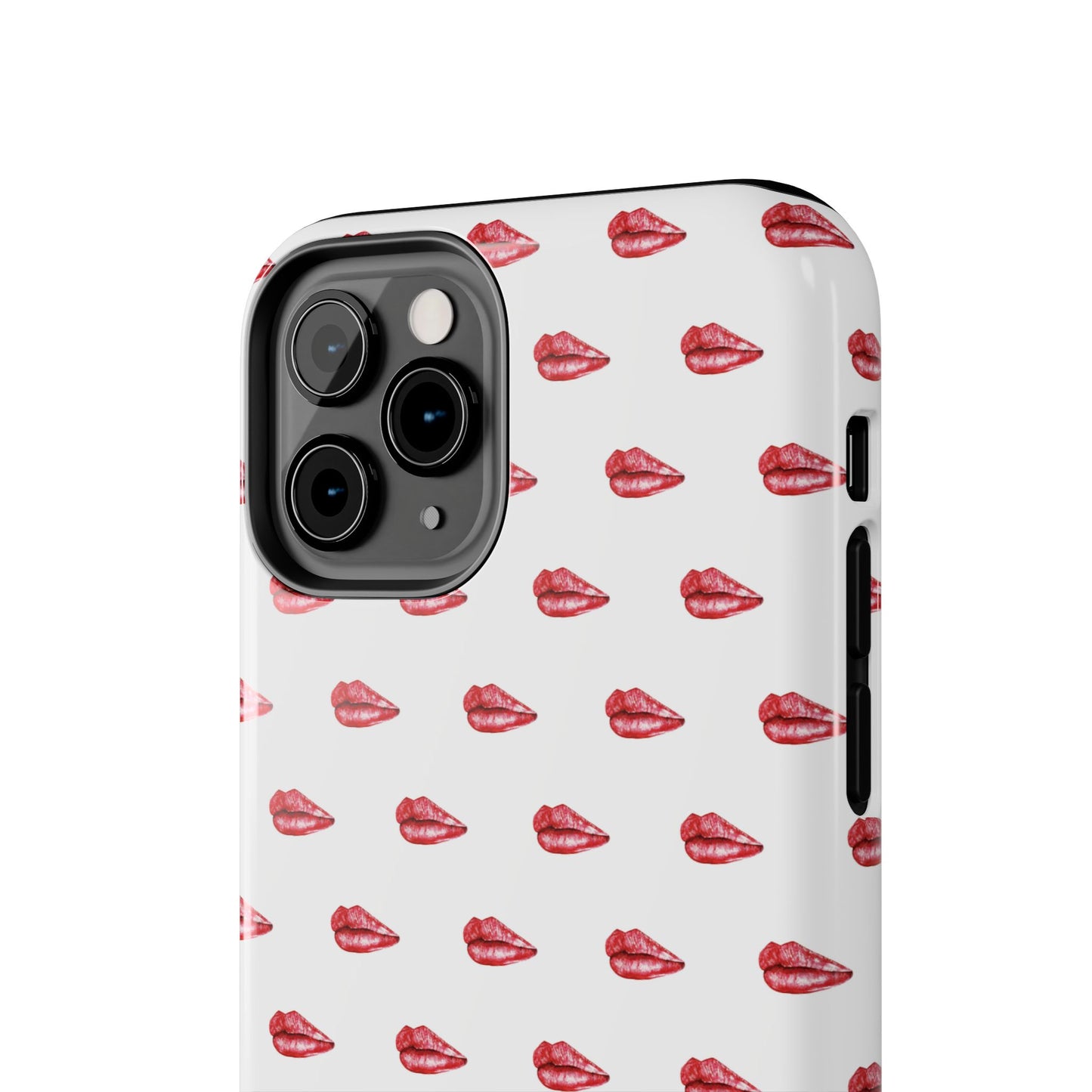 Lip Print Tough Phone Cases, Cute Phone Accessories, Stylish Phone Covers, Gifts for Her, Trendy Tech Essentials
