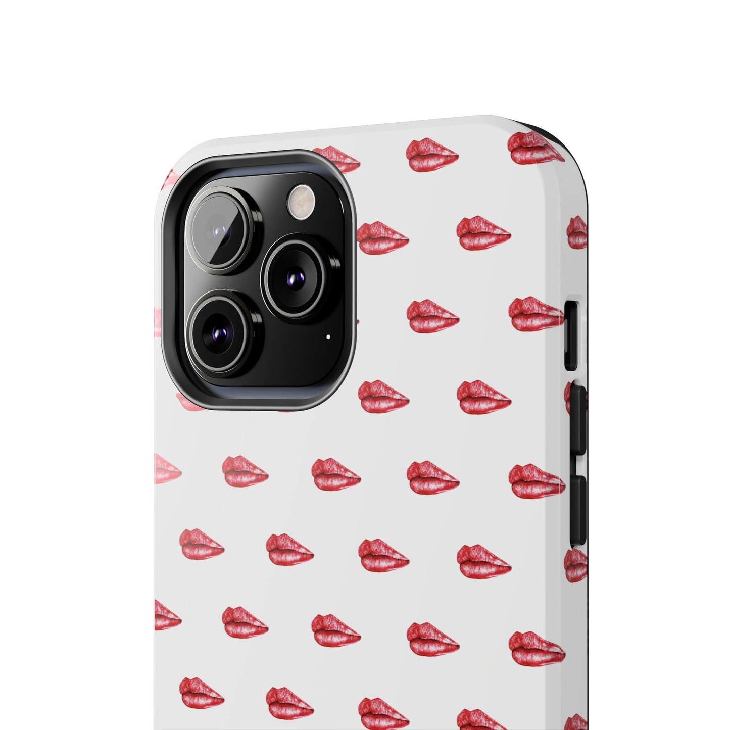 Lip Print Tough Phone Cases, Cute Phone Accessories, Stylish Phone Covers, Gifts for Her, Trendy Tech Essentials