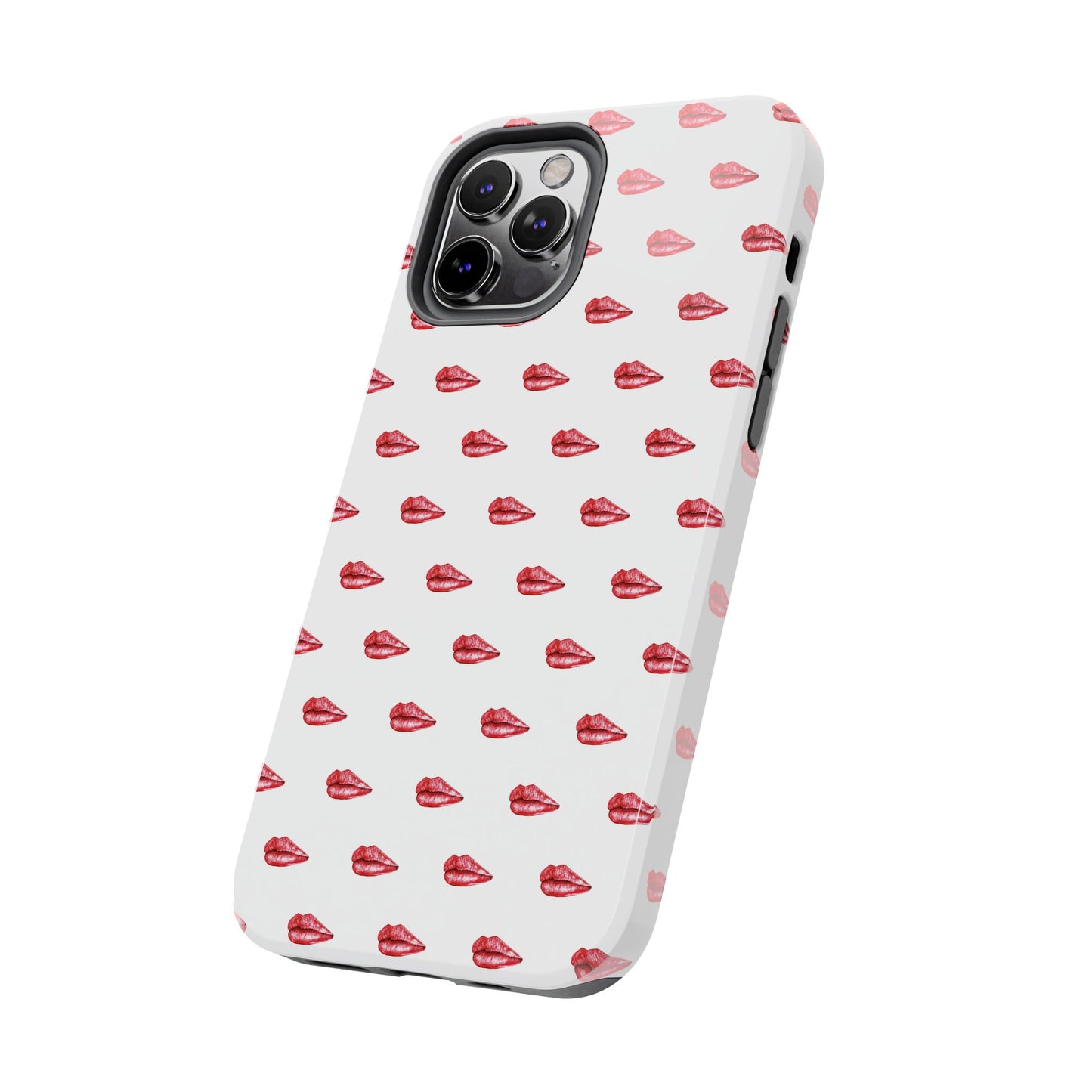 Lip Print Tough Phone Cases, Cute Phone Accessories, Stylish Phone Covers, Gifts for Her, Trendy Tech Essentials
