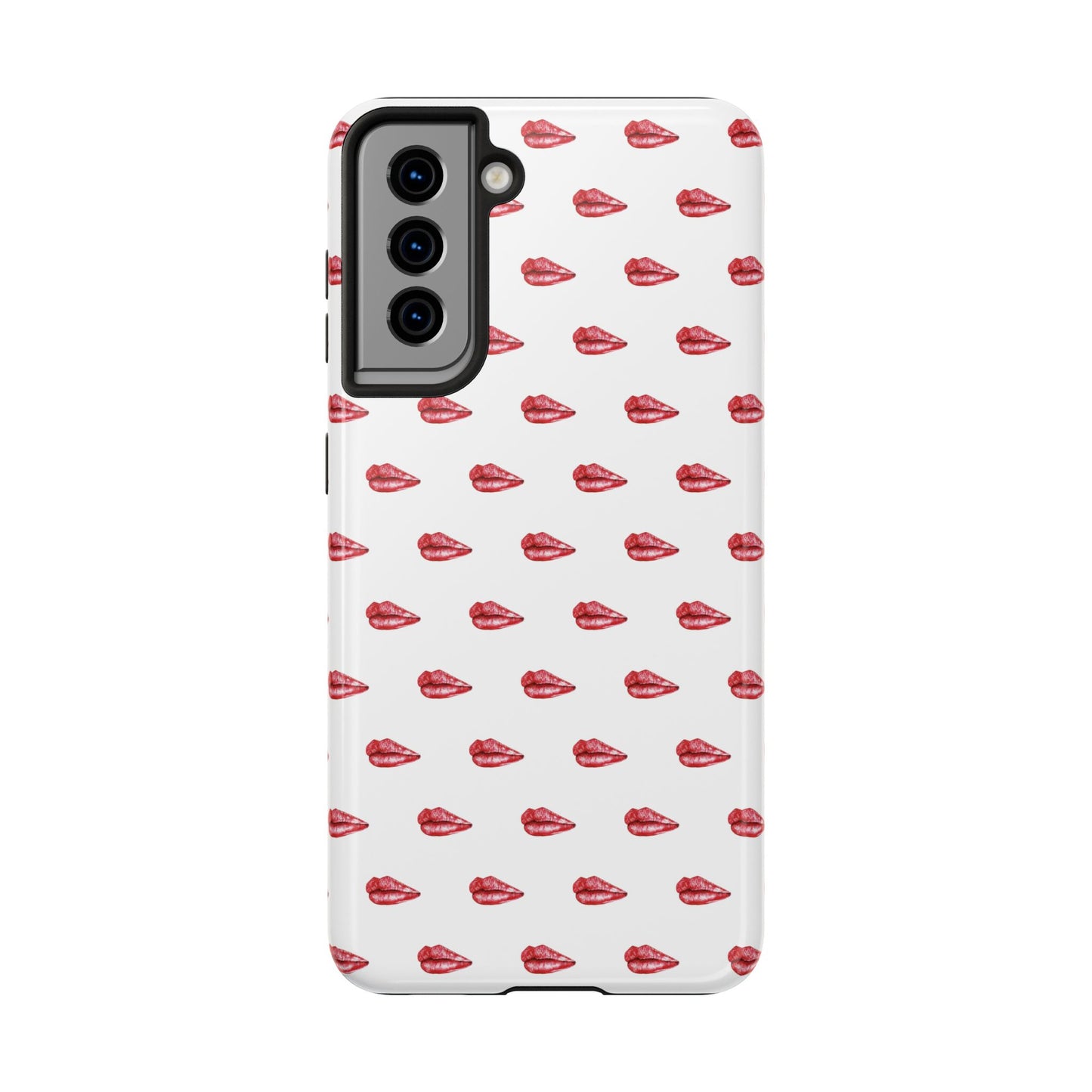 Lip Print Tough Phone Cases, Cute Phone Accessories, Stylish Phone Covers, Gifts for Her, Trendy Tech Essentials