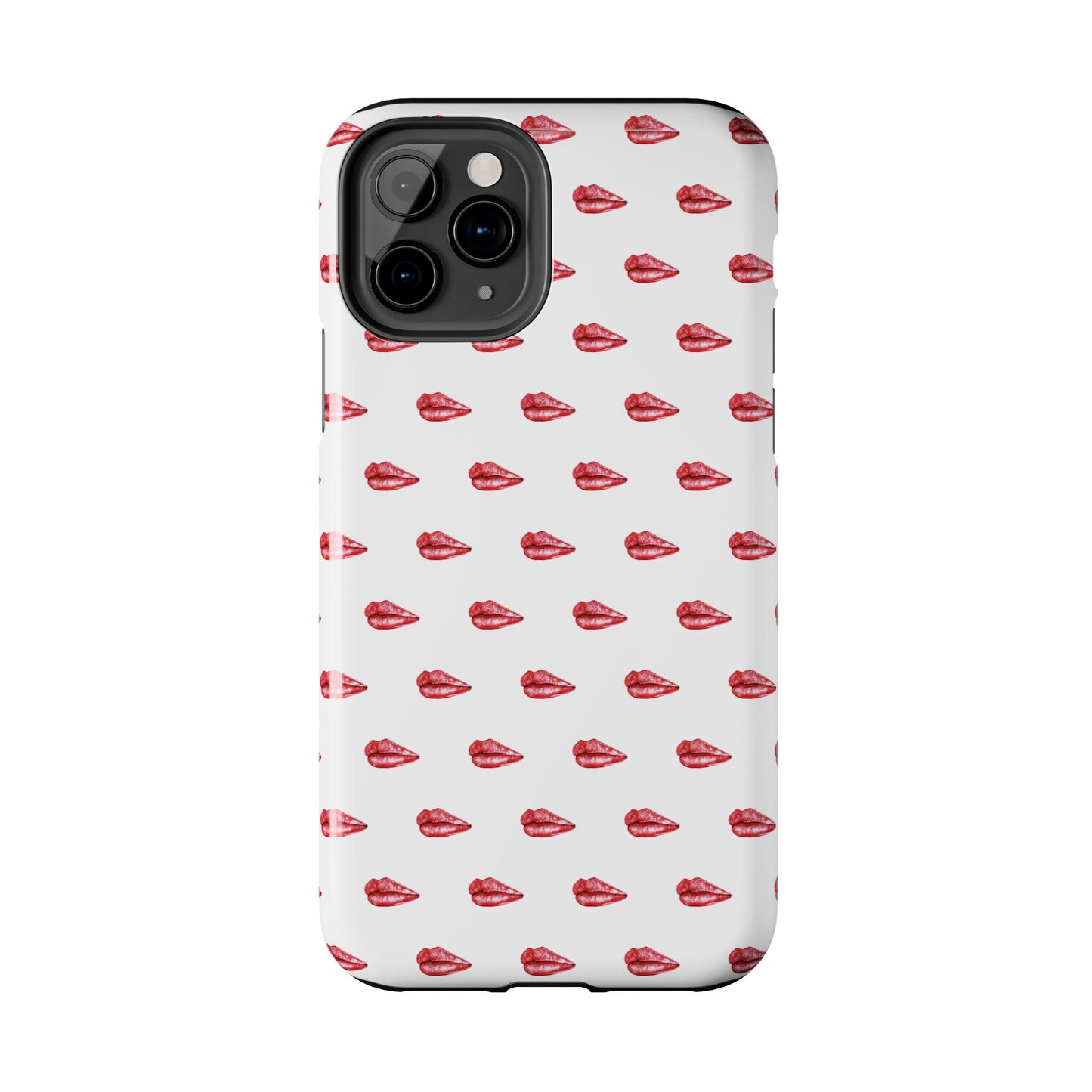 Lip Print Tough Phone Cases, Cute Phone Accessories, Stylish Phone Covers, Gifts for Her, Trendy Tech Essentials