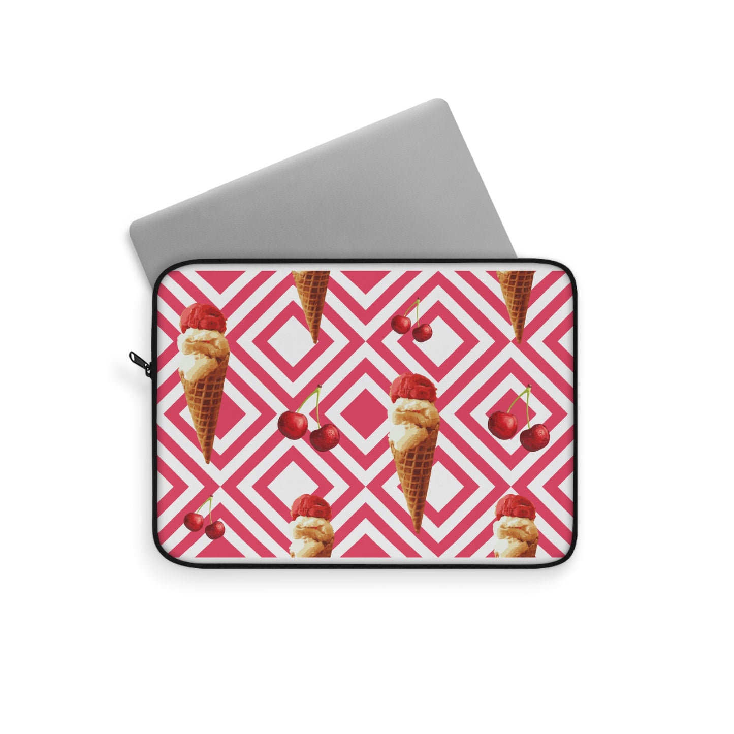 Ice Cream Delight Laptop Sleeve, Cute MacBook Case, Stylish Tech Accessory, Gift for Her, Summer Vibes, Fun Design