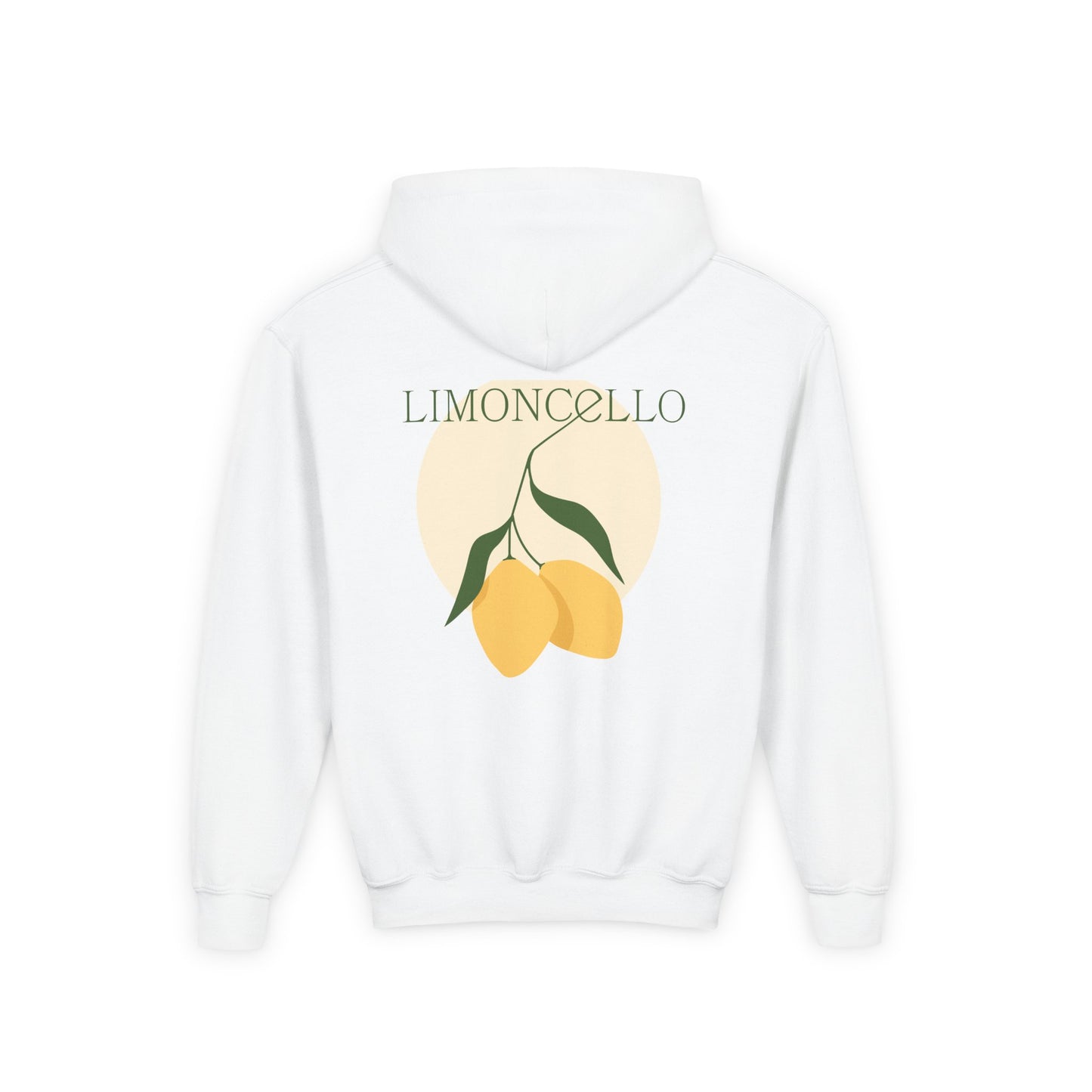 Youth Hooded Sweatshirt with Star & Limoncello Design - Cozy Casual Wear for Kids, Fun Gift, Summer Style, Everyday Comfort