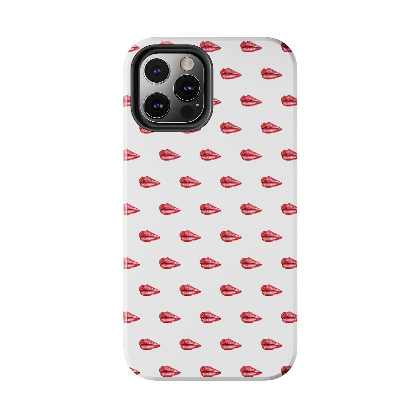 Lip Print Tough Phone Cases, Cute Phone Accessories, Stylish Phone Covers, Gifts for Her, Trendy Tech Essentials