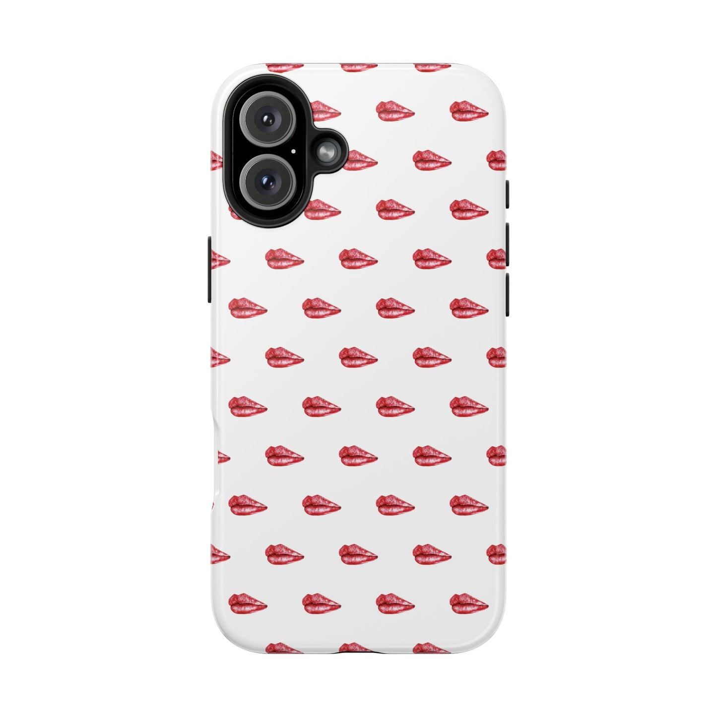Lip Print Tough Phone Cases, Cute Phone Accessories, Stylish Phone Covers, Gifts for Her, Trendy Tech Essentials