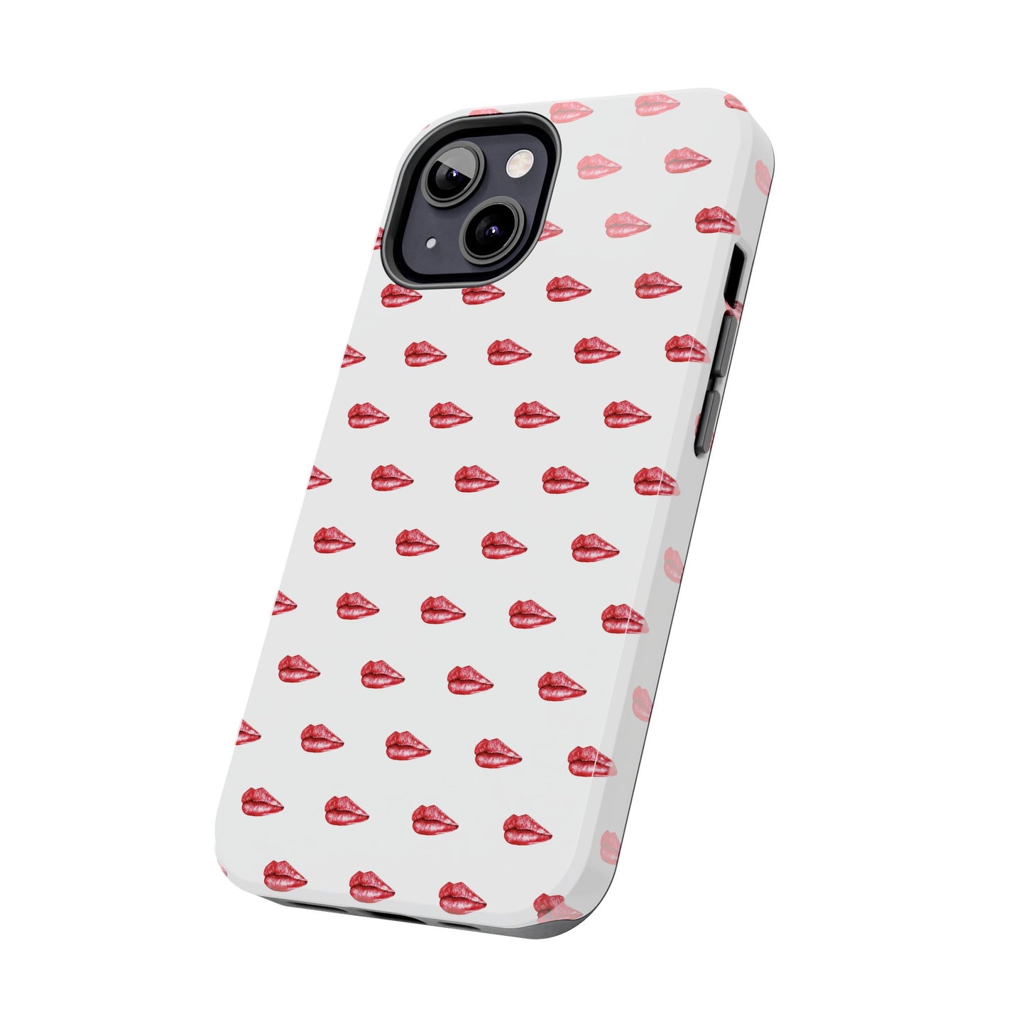 Lip Print Tough Phone Cases, Cute Phone Accessories, Stylish Phone Covers, Gifts for Her, Trendy Tech Essentials