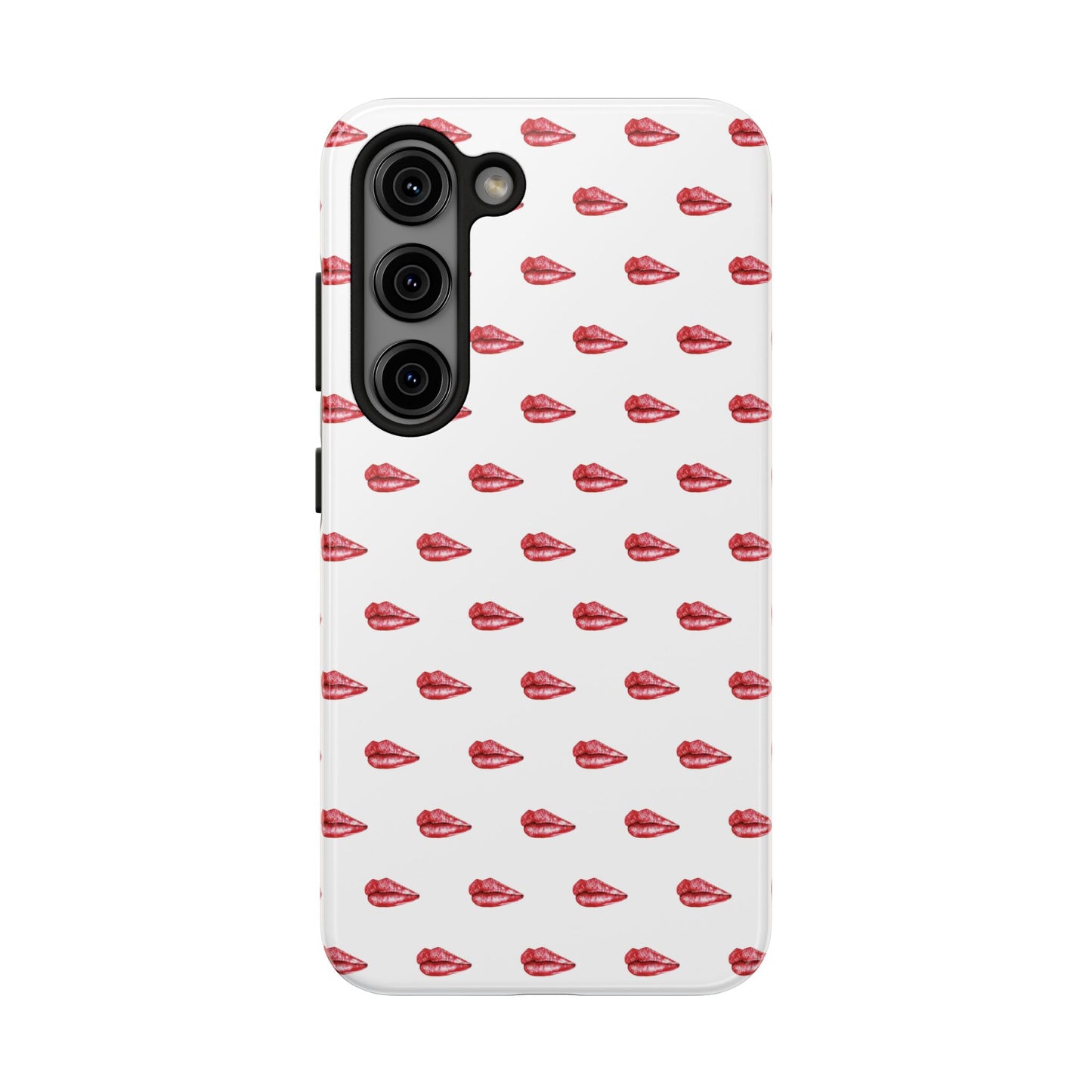 Lip Print Tough Phone Cases, Cute Phone Accessories, Stylish Phone Covers, Gifts for Her, Trendy Tech Essentials