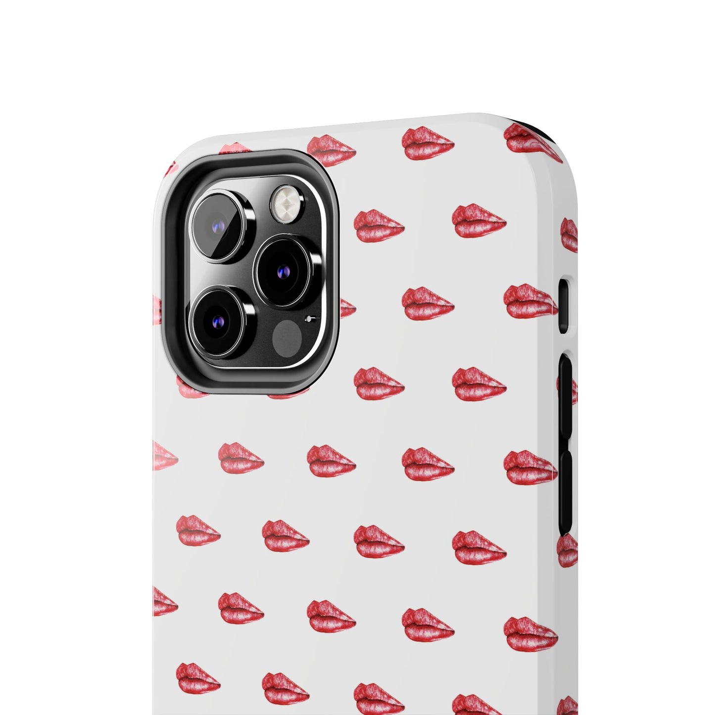 Lip Print Tough Phone Cases, Cute Phone Accessories, Stylish Phone Covers, Gifts for Her, Trendy Tech Essentials