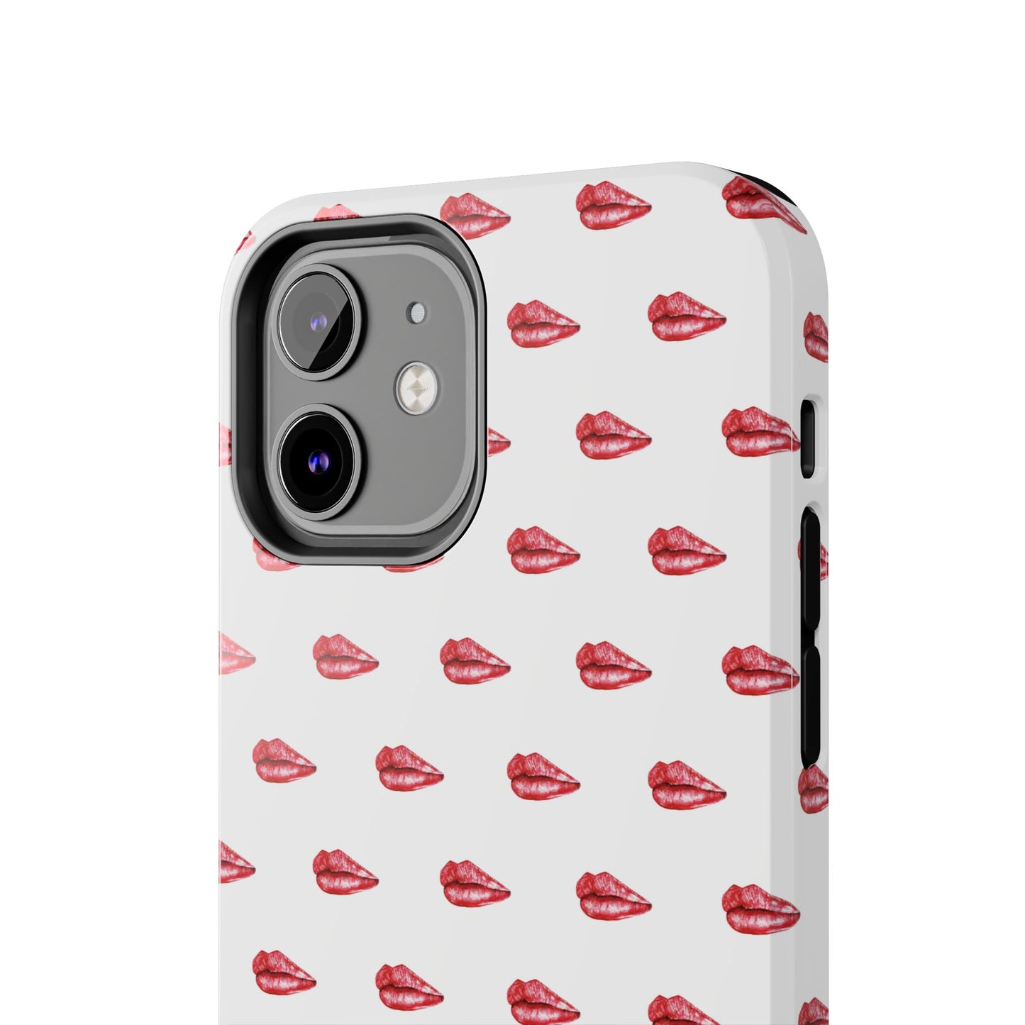 Lip Print Tough Phone Cases, Cute Phone Accessories, Stylish Phone Covers, Gifts for Her, Trendy Tech Essentials