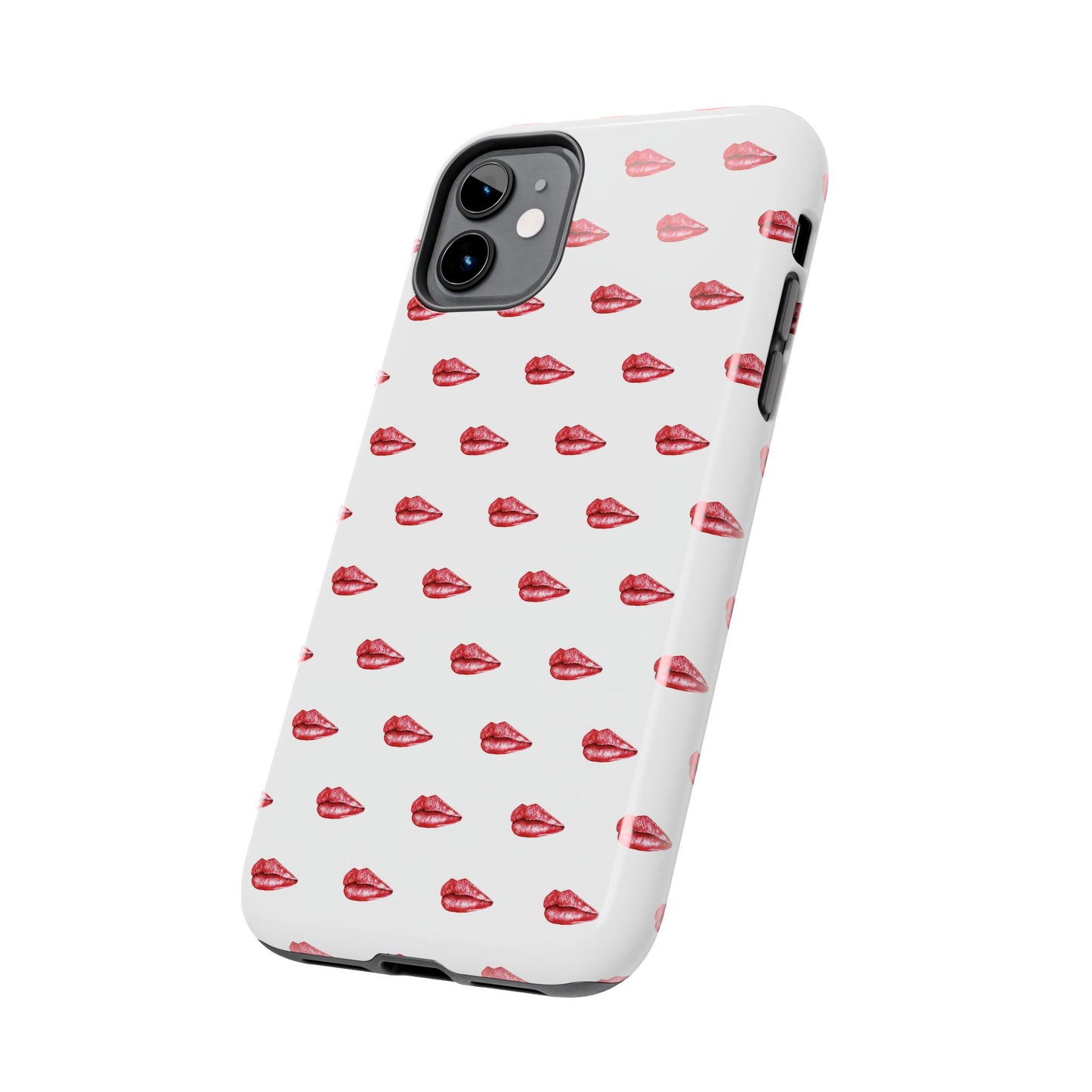 Lip Print Tough Phone Cases, Cute Phone Accessories, Stylish Phone Covers, Gifts for Her, Trendy Tech Essentials