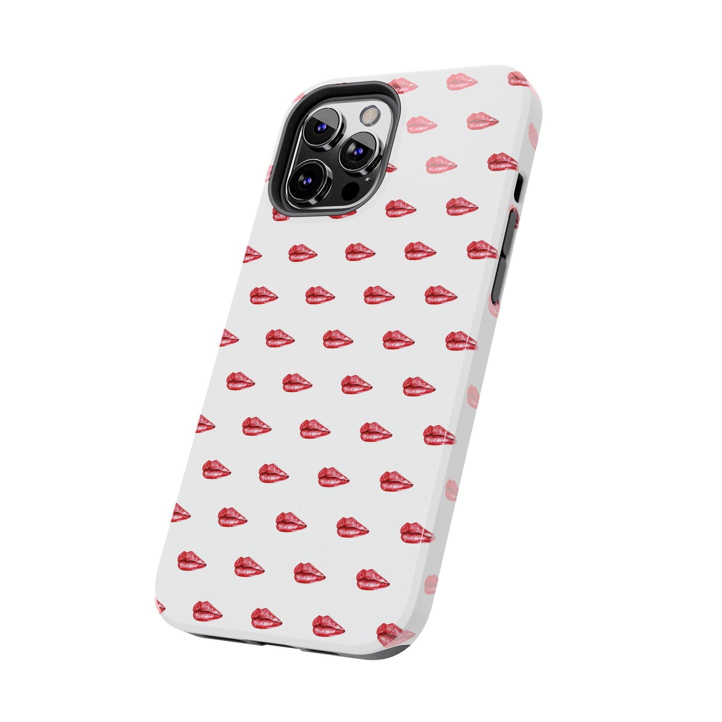 Lip Print Tough Phone Cases, Cute Phone Accessories, Stylish Phone Covers, Gifts for Her, Trendy Tech Essentials