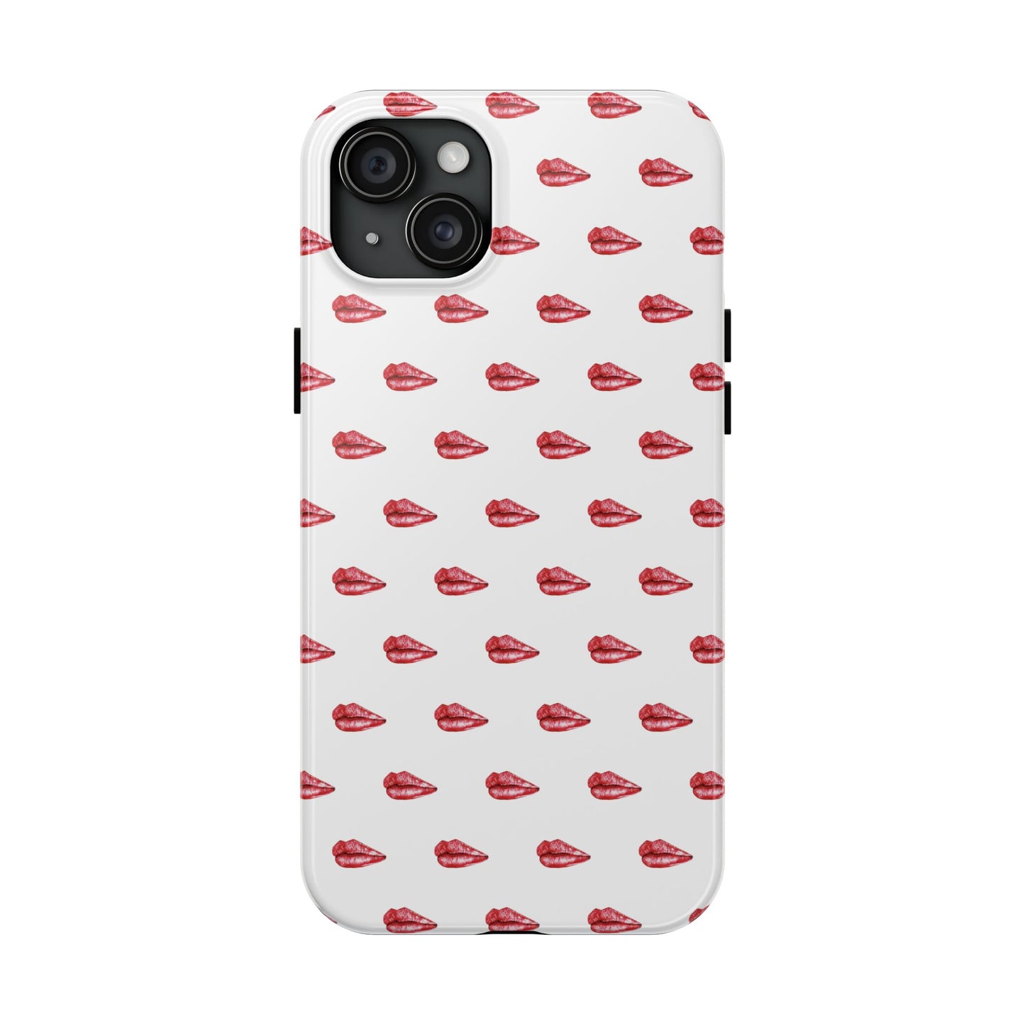 Lip Print Tough Phone Cases, Cute Phone Accessories, Stylish Phone Covers, Gifts for Her, Trendy Tech Essentials