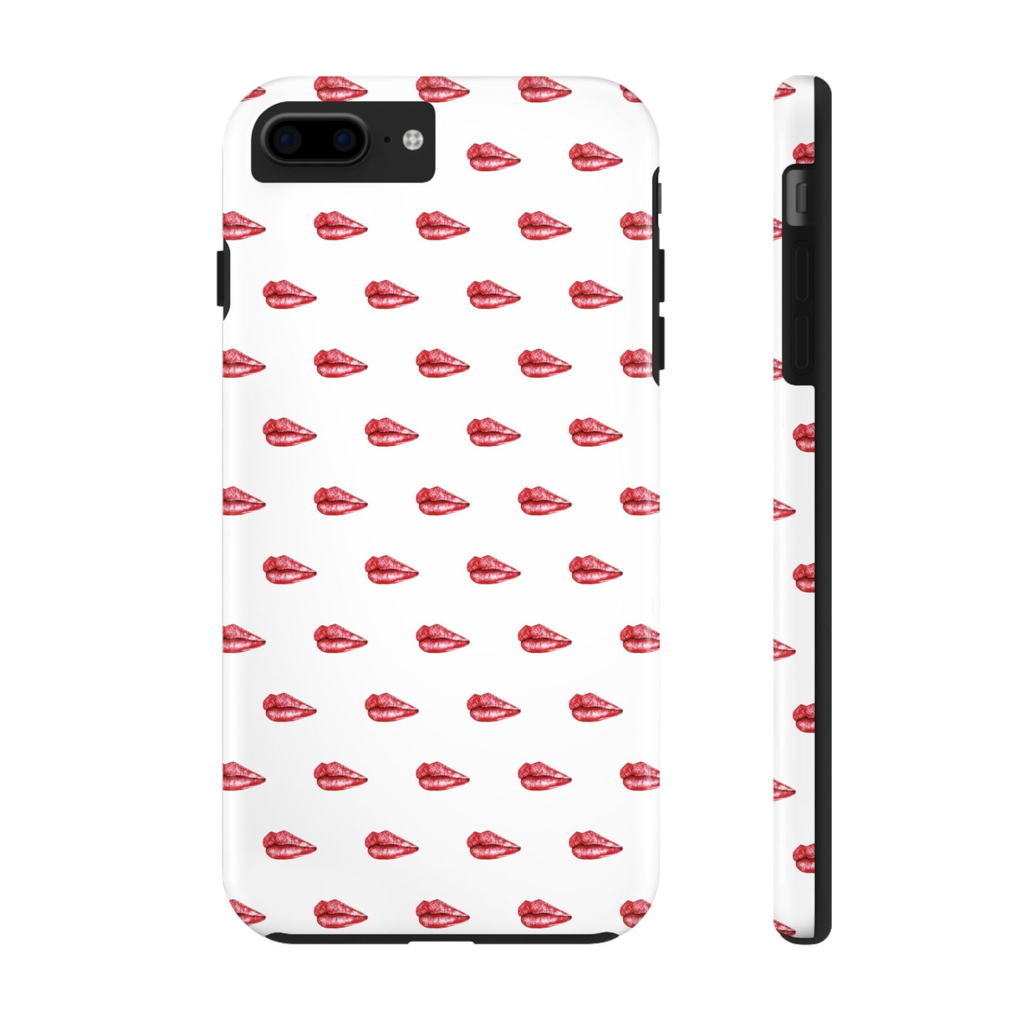 Lip Print Tough Phone Cases, Cute Phone Accessories, Stylish Phone Covers, Gifts for Her, Trendy Tech Essentials