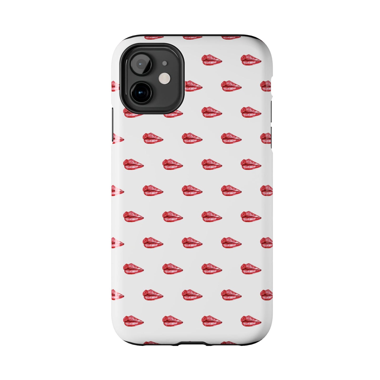 Lip Print Tough Phone Cases, Cute Phone Accessories, Stylish Phone Covers, Gifts for Her, Trendy Tech Essentials