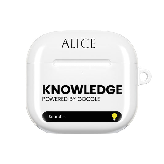 Sleek AirPod Case with Inspirational Quote, Tech Gift for Students, Unique Accessory for Music Lovers, Personalized Earbud Holder