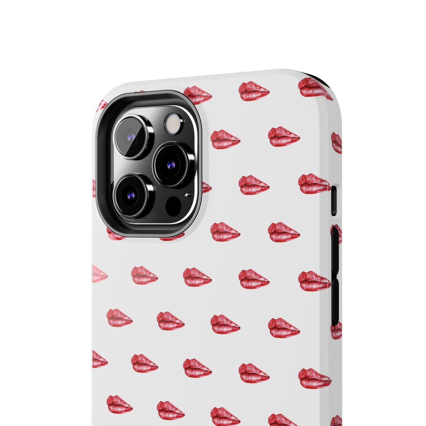 Lip Print Tough Phone Cases, Cute Phone Accessories, Stylish Phone Covers, Gifts for Her, Trendy Tech Essentials
