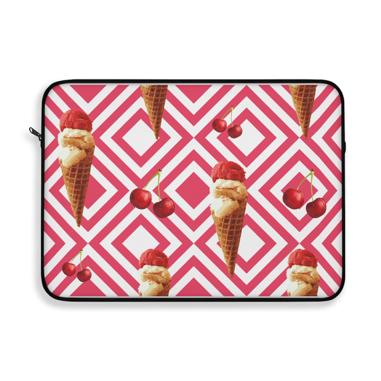 Ice Cream Delight Laptop Sleeve, Cute MacBook Case, Stylish Tech Accessory, Gift for Her, Summer Vibes, Fun Design