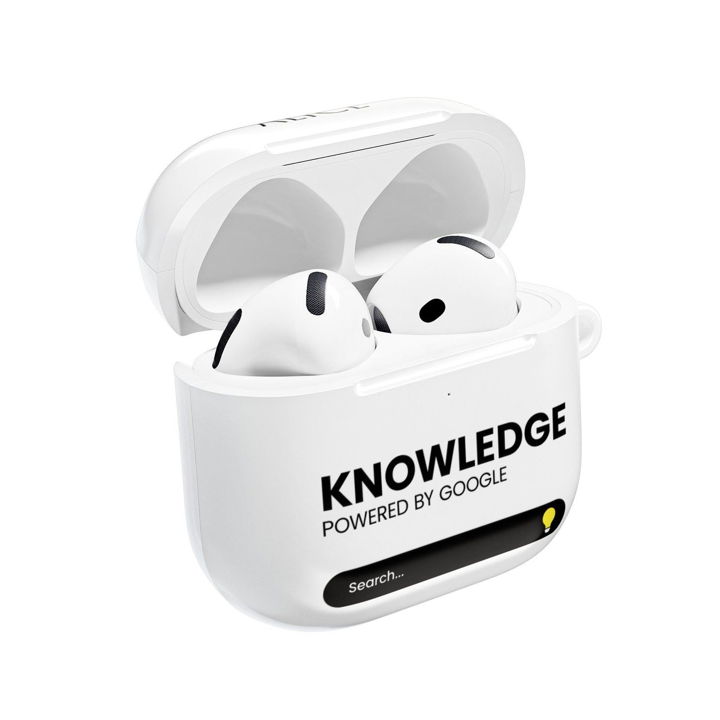 Sleek AirPod Case with Inspirational Quote, Tech Gift for Students, Unique Accessory for Music Lovers, Personalized Earbud Holder