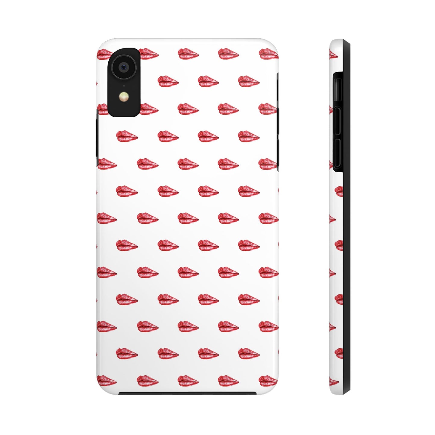 Lip Print Tough Phone Cases, Cute Phone Accessories, Stylish Phone Covers, Gifts for Her, Trendy Tech Essentials