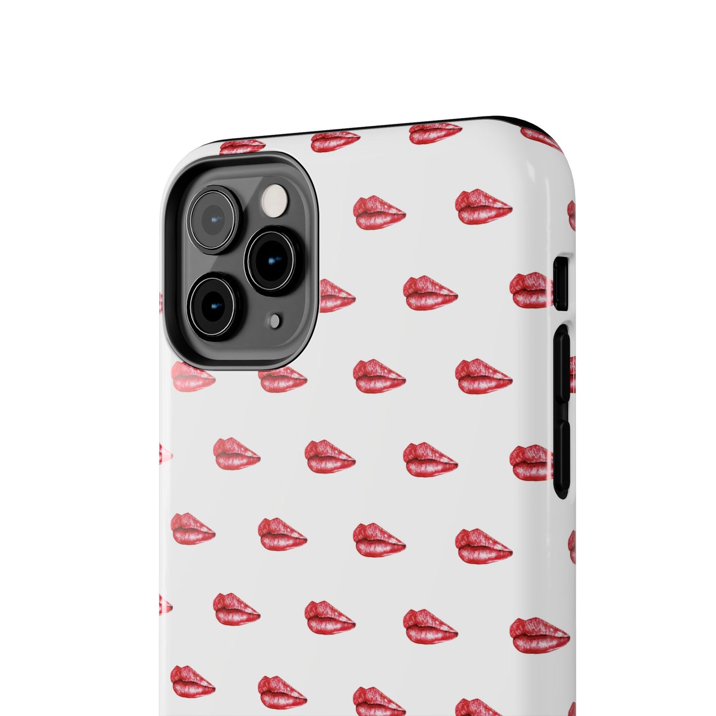 Lip Print Tough Phone Cases, Cute Phone Accessories, Stylish Phone Covers, Gifts for Her, Trendy Tech Essentials