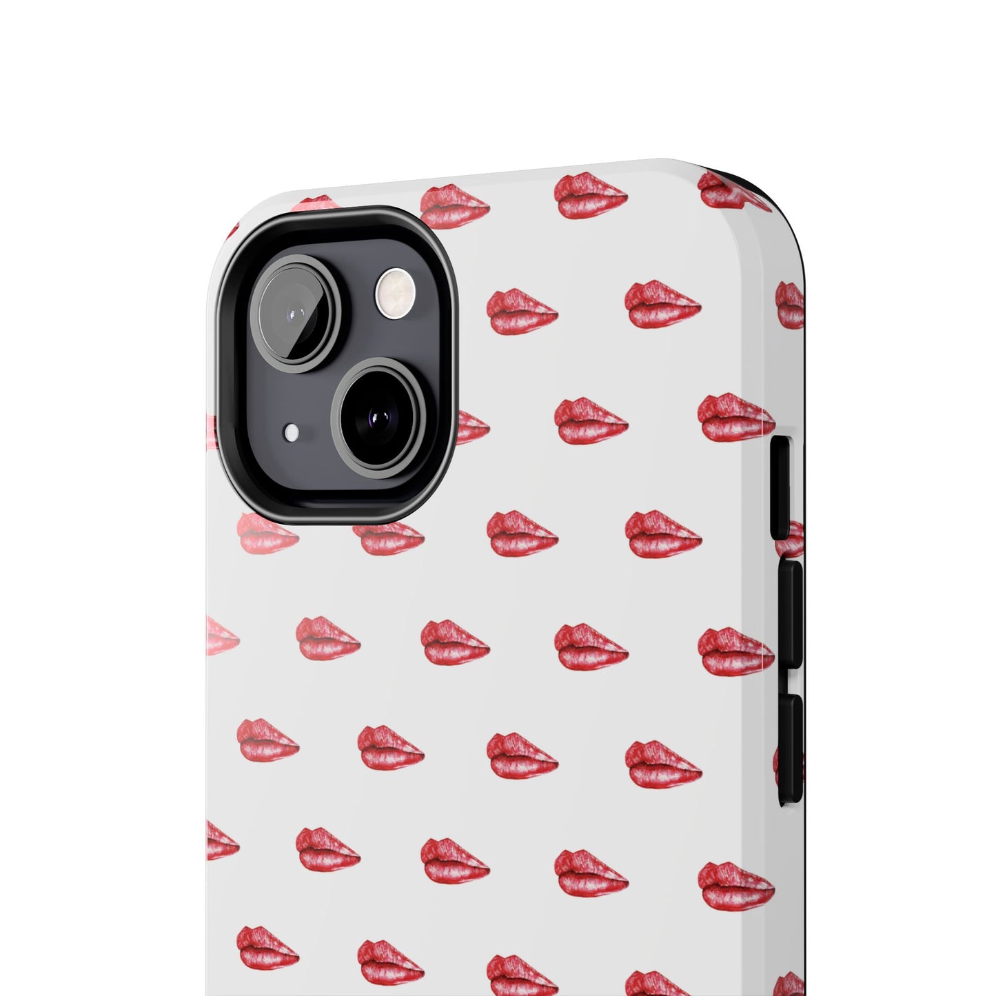 Lip Print Tough Phone Cases, Cute Phone Accessories, Stylish Phone Covers, Gifts for Her, Trendy Tech Essentials