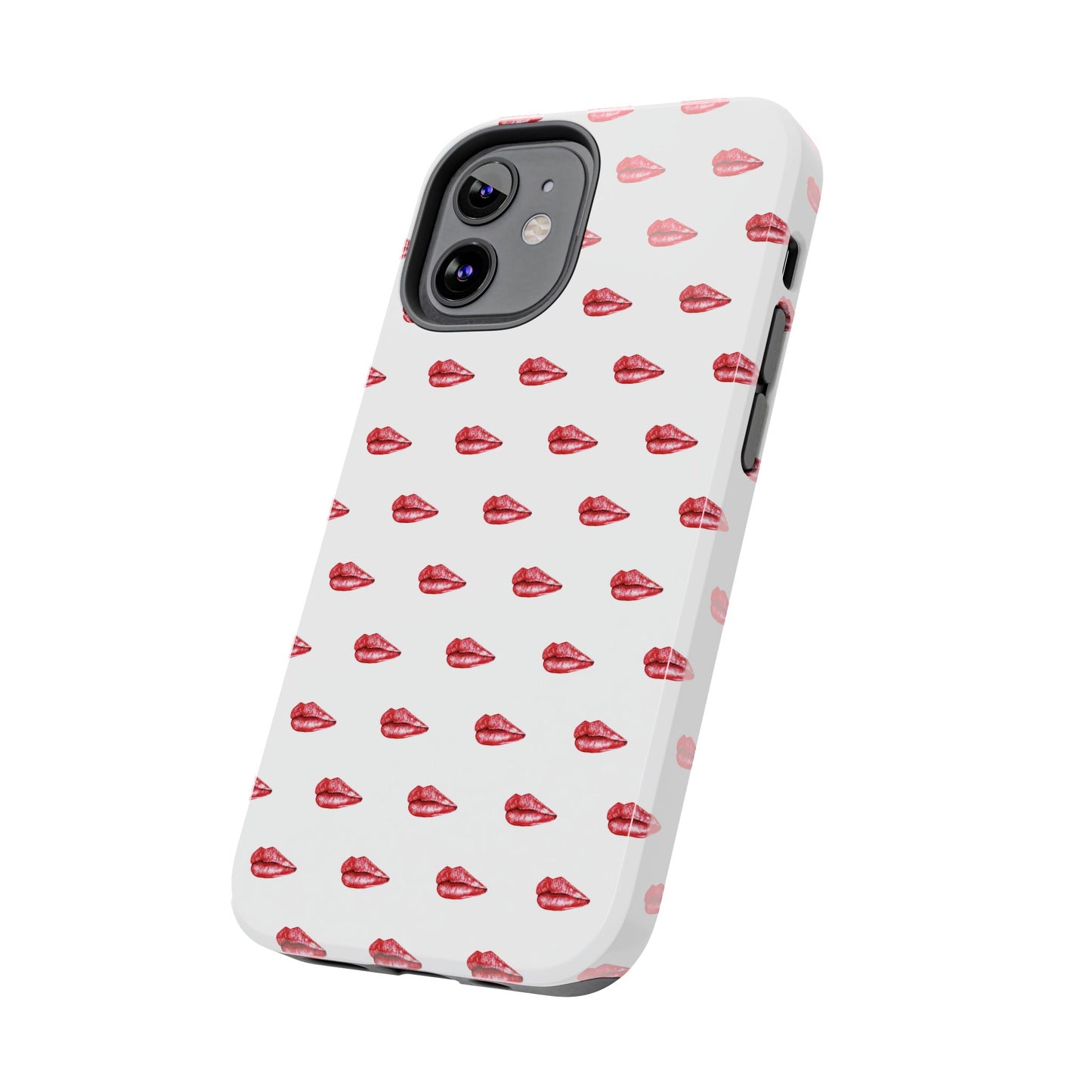 Lip Print Tough Phone Cases, Cute Phone Accessories, Stylish Phone Covers, Gifts for Her, Trendy Tech Essentials