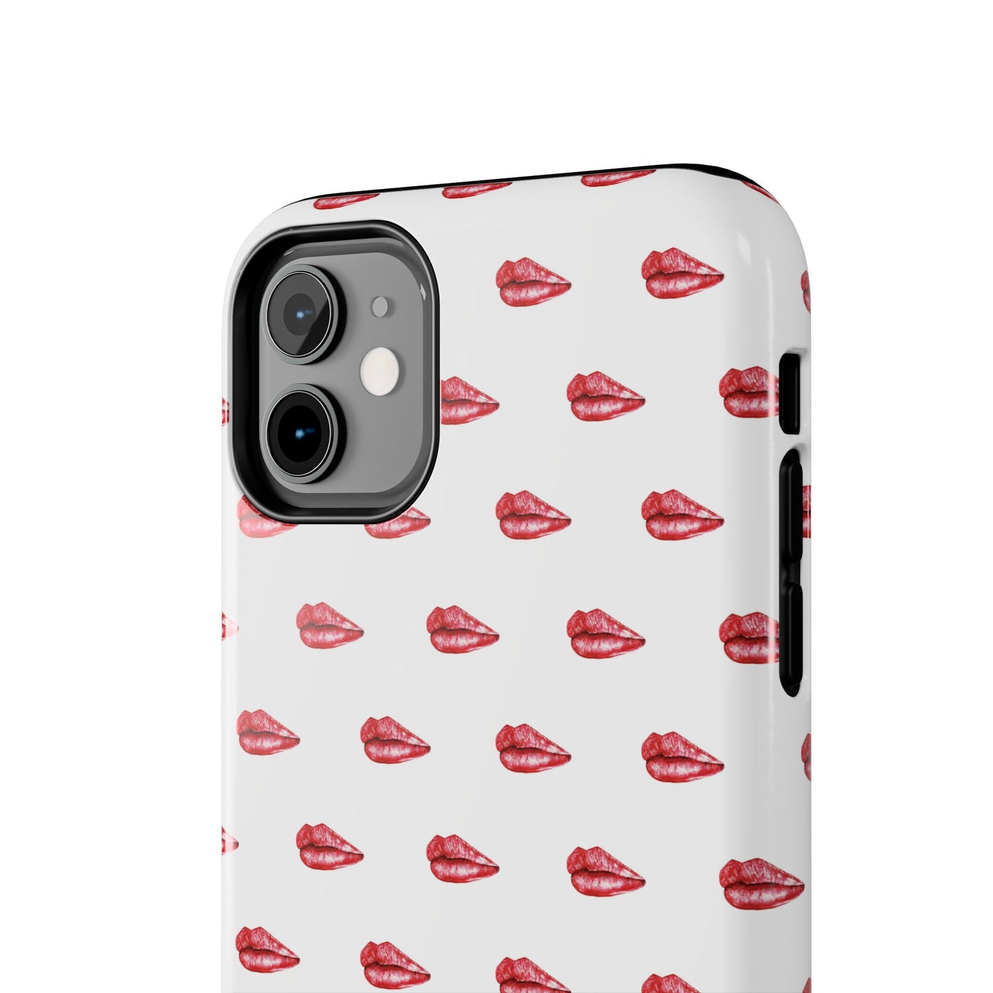 Lip Print Tough Phone Cases, Cute Phone Accessories, Stylish Phone Covers, Gifts for Her, Trendy Tech Essentials