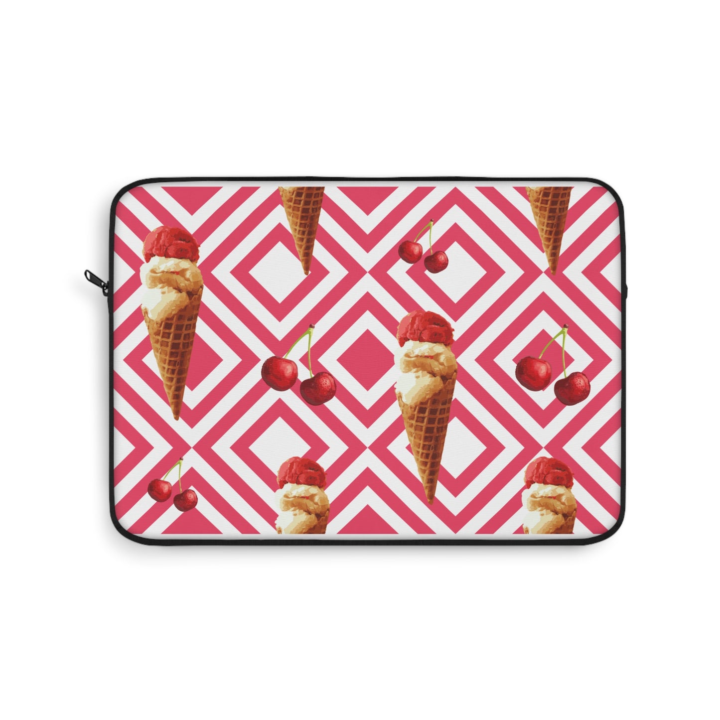 Ice Cream Delight Laptop Sleeve, Cute MacBook Case, Stylish Tech Accessory, Gift for Her, Summer Vibes, Fun Design